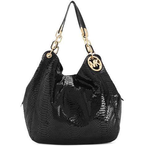 michael kors black purse|michael kors black patent tote.